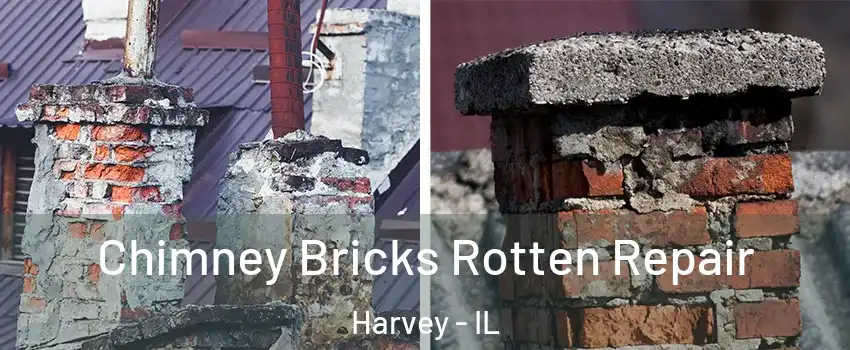  Chimney Bricks Rotten Repair Harvey - IL