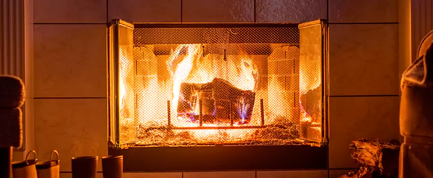 Mendota Hearth Landscape Fireplace Installation in Harvey, Illinois