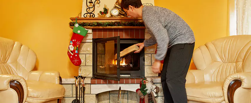 Rusted Metal Fireplace Restoration in Harvey, Illinois